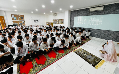 Siswa/i SMK Muhammadiyah 3 Tangerang Selatan Laksanakan Kegiatan Dhuha, Mengaji, dan Kultum