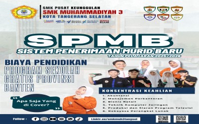 Daftar Calon Siswa Lulus PPDB SMK Muhammadiyah 3 Kota Tangerang Selatan Tahun Ajaran 2025/2026